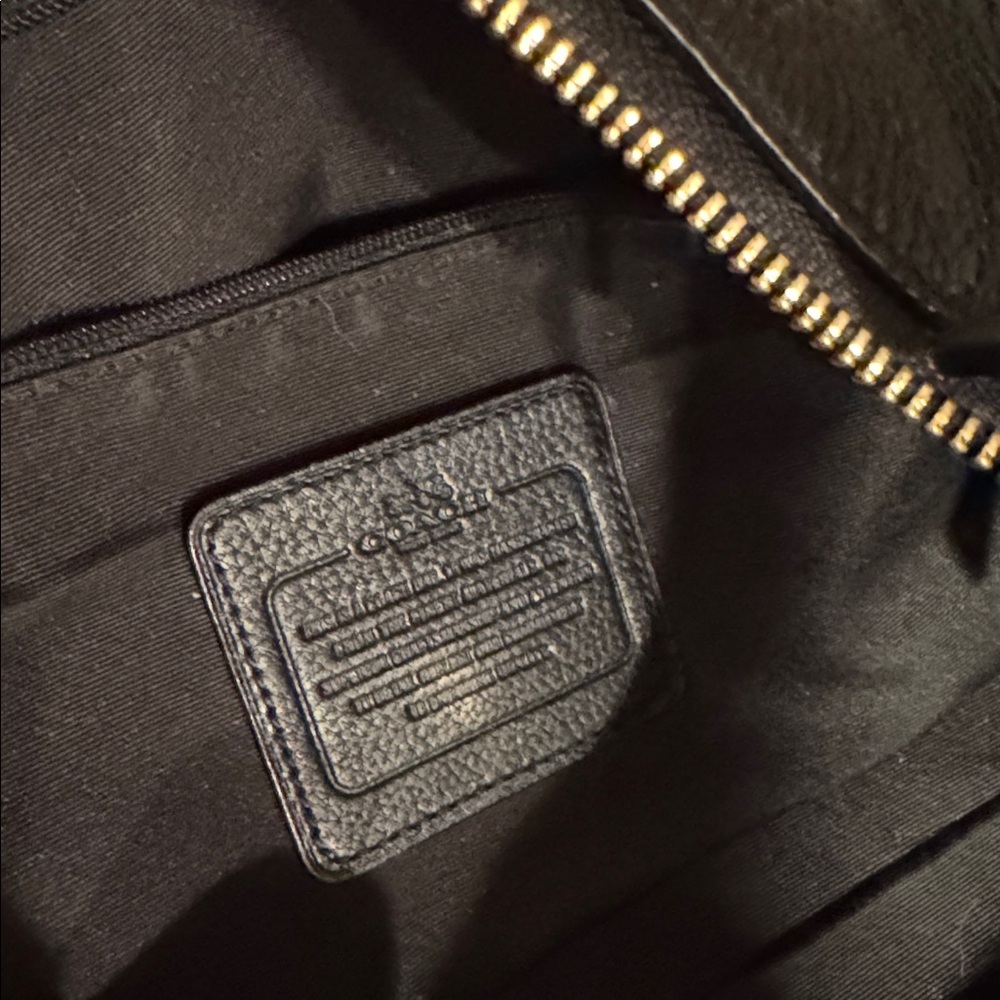 Coach Black Leather Shoulder Bag - Picture 6 of 13